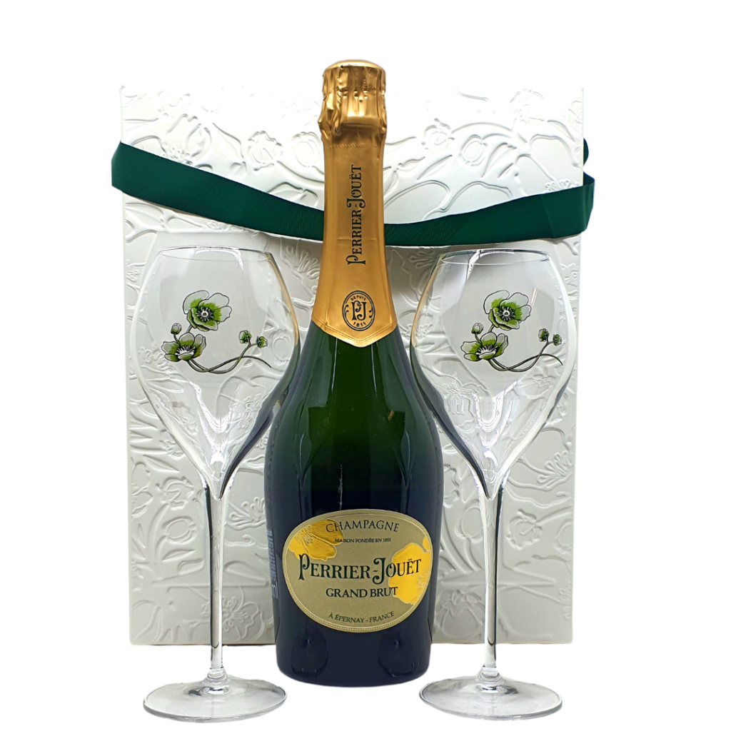 Kit Champagne Perrier Jouet Grand Brut Ml C Ta As De Vidro