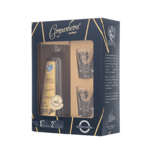 Kit Companheira Carvalho Envelhecida 670ml com 2 Copos de Shot