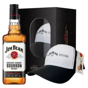 Whiskey Jim Beam White 1L c/ Boné Exclusivo