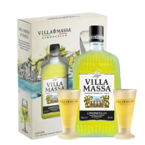 Licor Villa Massa Amaretto 700ml C/ 2 Copos