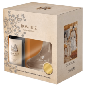 Kit Vinho Carmim Bom Juiz Tinto 750ml C/ Decanter