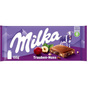 Chocolate Milka Raisins E Hazelnuts 100g