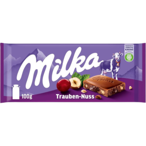 Chocolate Milka Raisins E Hazelnuts 100g